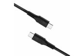 USB Kabel - FIXED LIQUID Silicone - 60W - USB-C <-> USB-C - 2m - Schwarz - FIXDLS-CC2-BK