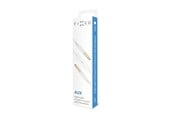 Audio Kabel - FIXED Audio 2x3.5mm Flat Cable with Microphone 1m White - FIXM-AUXM-WH