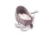 Puppen & Zubehör - Smallstuff Doll Carriage - Powder - 51001-10