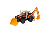 Spielzeugauto - Cavallino Toys Cavallino Tractor with Loader and Excavator Yellow Scale 1:32 - 1242FM04