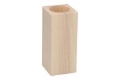 Kunst & Handwerk Ausstattung - Playwood Tea light holder Square beech wood 13cm - SL204C