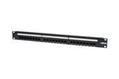 Netzwerkzubehör - Tripp Lite 24-Port Cat6 Cat5 Patch Panel Feed Through Rackmount 568A/B RJ45 1URM TAA - patch panel - 1U - 19" - N254-024