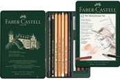Utensilien zum Schreiben und Zeichnen - Faber-Castell Set Pitt Monochrome klein Metalletui - 112975