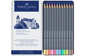 Utensilien zum Schreiben und Zeichnen - Faber-Castell Aqua.st. Gofa Aqua Pastell 12er Metallet - 114622