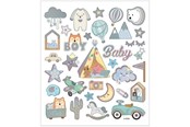 Kreativ-Spiele - Creativ Company Stickers Baby Boy 1 Sheet - 28883