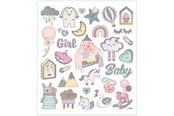 Kreativ-Spiele - Creativ Company Stickers Baby Girl 1 Sheet - 28884