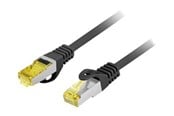Netzwerk - Kabel - Lanberg patch cable - 50 cm - black RAL 9004 - Schwarz - 0.5m - PCF6A-10CU-0050-BK