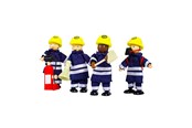 Puppen & Zubehör - Tidlo Wooden Dollhouse Dolls Firefighters 4 pcs. - T0117