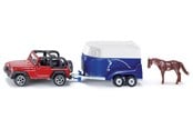 Spielzeugauto - SIKU Jeep With Horse Trailer - 313-1651