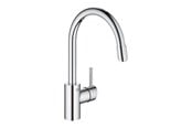 Mischbatterien und Armaturen - Grohe Concetto Kitchen faucet with pull-out C-spout Chrome - 32663003