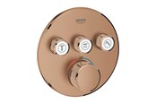 Mischbatterien und Armaturen - Grohe Grohtherm SmartControl Thermostat for installation with 3 valves Brushed Warm Sunset - 29121DL0
