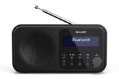 DAB, Netzwerk und Radiowecker - Sharp Tokyo DR-P420 Portable Digital Radio USB or Battery Powered - DAB/DAB+/FM - Mono - DR-P420(BK)