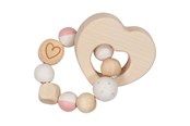 Baby Spielzeug - Goki Wooden Gripping Ring Heart - 65219