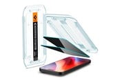 Handys - Schutzfolie - Spigen Glass tR EZ Fit (Privacy) 2 Pack - transparency - iPhone 17/16 Pro / 17 - AGL07929