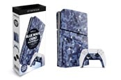 Gaming Zubehör - MAXX TECH Slim Faceplates + Controller Faceplates - Blue Wave Camo - Miscellaneous Deckung - Sony PlayStation 5 - MXT-SLFPBC-PS5
