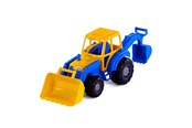 Spielzeugauto - Cavallino Toys Cavallino Tractor with Front Loader Blue - 3005WD01