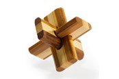 Holzspielzeug - Eureka 3D Bamboo Brain Puzzle Doublecross - 52473125