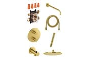 Dusch- und Montagezubehör - Damixa Silhouet HS1 complete installation for shower brushed brass - 571877900