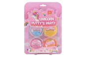 Kreativ-Spiele - Johntoy Unicorn Putty Party 4pcs - 24525