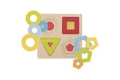 Puzzle - Goki Wooden Layer Puzzle Geometric Shapes 16 pcs. Holz - 57705