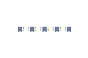Spielzeug - Haza Witbaard Miffy Garland Blue 4mtr. - 439201