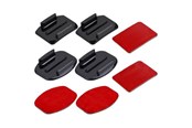 Actionkamera Zubehör - Puluz Set of  stickers and mounts for attaching sports cameras - PU09