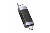 Speicherkarten Lesegerät/Adapter - ORICO CD2D-AC2-BK-EP TF/SD memory card reader USB + USB-C (black). - CD2D-AC2-BK-EP