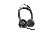 Kopfhörer/Headsets - HP Poly Voyager Focus 2 USB-C-C Headset +USB-C/A Adapter +Charging Stand - 9T9J5AA#AC3