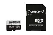 Speicherkarten - Transcend 350V High Endurance MicroSD/SD - 100MB/s - 512GB - TS512GUSD350V