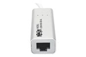 Netzwerkadapter (Netzkarte, Druckserver, u.s.w.) - Eaton Series USB 3.0 SuperSpeed to Gigabit Ethernet NIC Network Adapter RJ45 10/100/1000 Aluminum White - U336-000-GB-AL