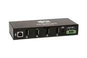 USB-Hubs - Eaton series 4-Port Rugged Industrial USB 2.0 Hi-Speed Hub w 15KV ESD Immunity Metal Mountable USB-Hubs - 4 - Schwarz - U223-004-IND