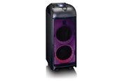 Tragbare & Party-Lautsprecher - Lenco PA-260BK - PA with full front LED lighting and disco ball - Bluetooth - Black - PA-260BK