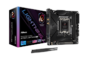 Mainboard - ASRock B760I PG LIGHTNING WIFI Mainboard - Intel B760 - Intel LGA1700 socket - DDR5 RAM - Mini-ITX - 90-MXBNN0-A0UAYZ