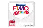 Hobby-Zubehör - Fimo Mod. clay FIMO kids white glitter - 78534