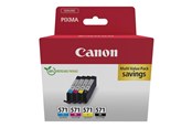 Druckerzubehör - Tinte & Toner - Canon CLI-571 / 0386C009 C/M/Y/BK Multi - 0386C009