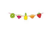 Spielzeug - Folat BV Garland Tropical Fruit 6mtr. - 20707