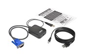 KVM Switches - Eaton series KVM Console to USB 2.0 Portable Laptop Crash Cart Adapter with File Transfer and Video Capture 1920 x 1200 @ 60 Hz - B032-VU1