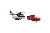 Spielzeugauto - Kids Globe Off-Road Vehicle with Helicopter Traile - 520249