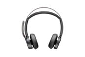 Kopfhörer/Headsets - HP Poly Voyager Focus 2 USB-C-C Headset +USB-C/A Adapter +Charging Stand - 9T9J6AA#AC3