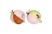 Baby Spielzeug - Goki Soft Ball with a Bubble Pink Green - 65300