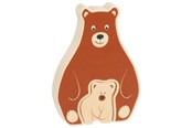 Puzzle - Goki Wooden Puzzle Standing Beert 2 pcs. Holz - 57332