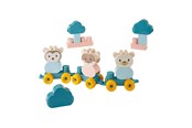 Baby Spielzeug - Abrick Animal Train Bear with Building Blocks in Suitcase 28 pcs. - 7923