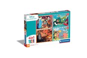 Puzzle - Clementoni Jigsaw Puzzle 4in1 Disney Animals Boden - 21523