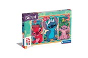 Puzzle - Clementoni Jigsaw Puzzle Super Color Maxi Disney Stitch 24 pcs. Boden - 24029