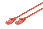 Netzwerk - Kabel - DIGITUS CAT 6 U-UTP Patch Cord - 5m - Rot - 5m - DK-1617-050/R