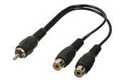 Audio Kabel - Nedis subwoofer cable - 20 cm - CAGB24010BK02