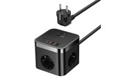 Handys - Adapter und Ladegeräte - Baseus Wall charger PowerCombo 3AC+2U+2C 30W 1.5m - E00066400117-00