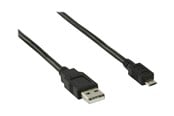 USB Kabel - Nedis - USB cable - USB to Micro-USB Type B - 2 m - CCGB60500BK20