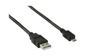 USB Kabel - Nedis - USB cable - USB to Micro-USB Type B - 3 m - CCGB60500BK30