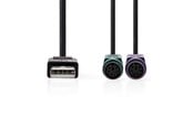 USB Kabel - Nedis CCGB60830BK03 PS/2 cable - CCGB60830BK03